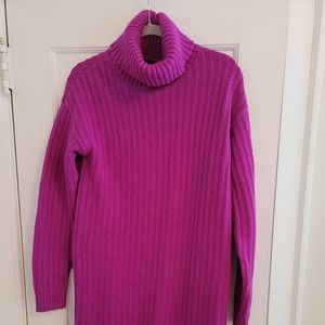 Banana Republic bright pink/purple sweater dress
